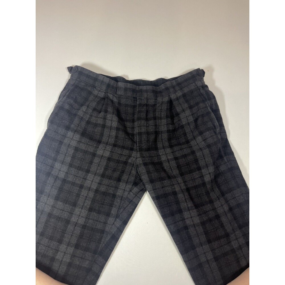 Brooks Brothers Milano Fit Wool Plaid Dress Pants – Men’s 35x29 – Gray/Black - Picture 11 of 13
